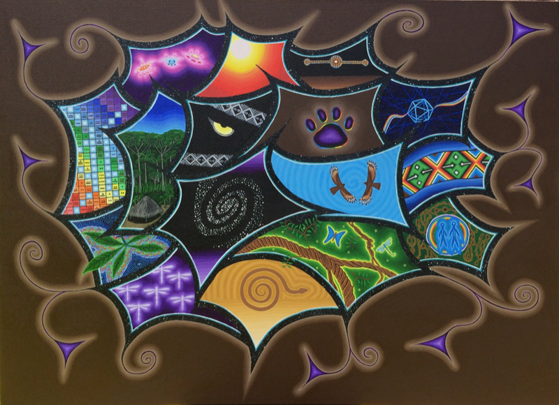 Dimensions — visionary painting by Lore Solaris